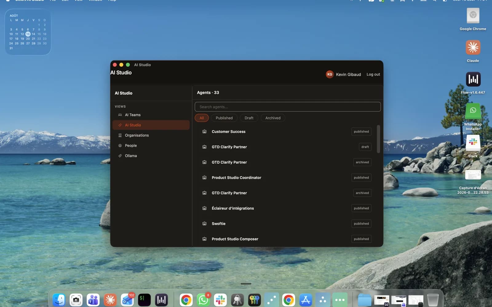 Interface de Swoft AI Studio