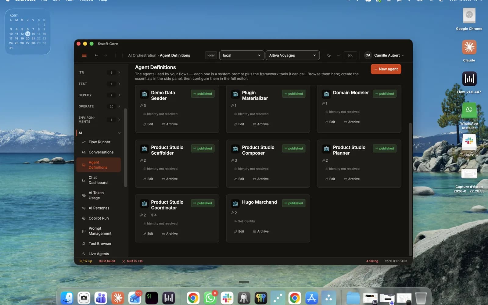 Interface de Swoft Core